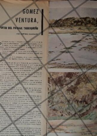 AFICHE RETRO ORIGINAL. EL PINTOR. MIGUEL A. GOMEZ VENTURA 1964