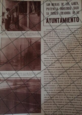 AFICHE RETRO ORIGINAL. SAN NICOLAS DE LOS GARZA 1970