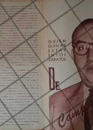 AFICHE ANTIGUO. OCTAVIANO CAMPOS SALAS 1965 /POLITICOS