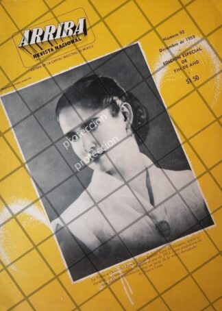 AFICHE ANTIGUO ORIGINAL. JUANITA LOZA LOZA DE VIVANCO 1953