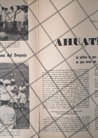 AFICHE ANTIGUO ASESINATO DE ENEDINO MONTIEL BARONA. AHUATEPEC