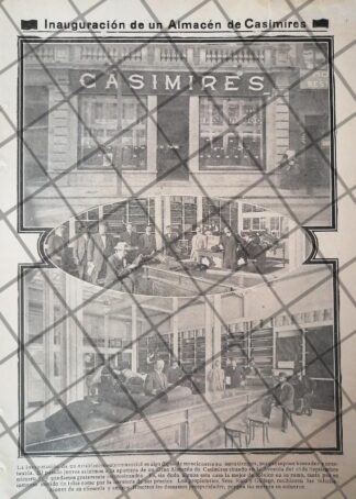 AFICHE ANTIGUO ORIGINAL. ABREN TIENDA DE CASIMIRES RUIZ Y GALLEGO 1912