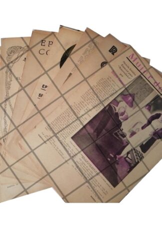 LOTE DE 37 AFICHES INEDITOS DE ROSARIO SANSORES 1930s