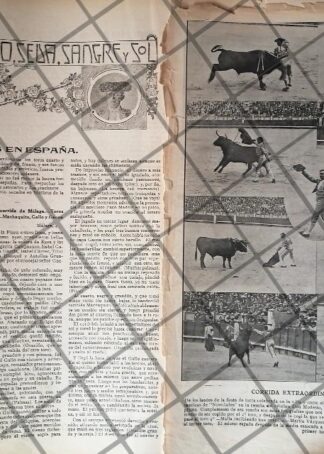 GACETA TAURINA ANTIGUA 1912. ORO, SEDA Y SANGRE /4