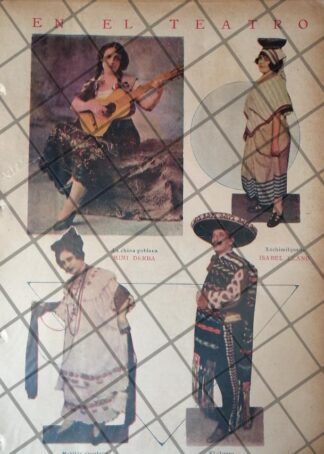 AFICHE ANTIGUO ORIGINAL. MIMI DERBA, ENRIQUETA PEREZ Y OTROS 1920