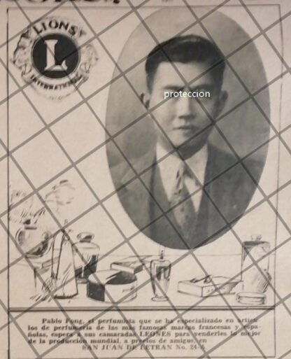 AFICHE RETRO. ORIGINAL. 1935 PABLO FONG "ESPIA CHINO EN MEXICO " - Image 2