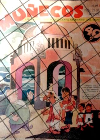 PORTADA Y CARICATURA ANTIGUA. 1945 DE: CAYETANO CALOCA VALLE.