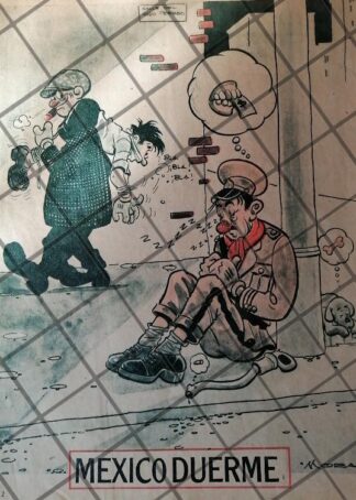 CARICATURA ANTIGUA. 1945 DE MANUEL MORAN /POLITICA