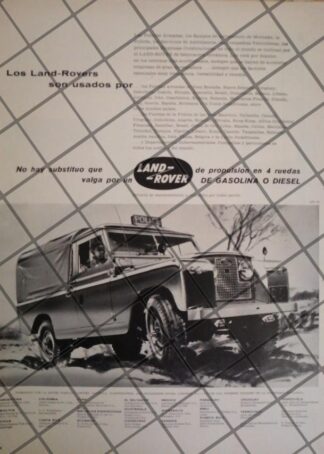 AFICHE RETRO ORIGINAL CAMIONETA LAND ROVER 1957 -1062