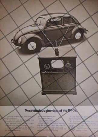 AFICHE RETRO ORIGINAL AUTOS VOLKSWAGEN (VOCHO) 1971-1053