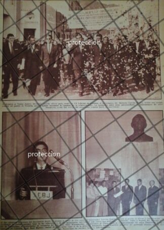 AFICHE ANTIGUO 1968 NORBERTO TREVIÑO ZAPATA 3ER INFORME 1960