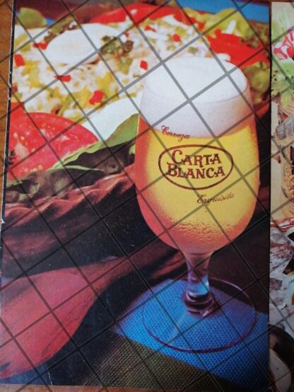 3 MINI CARTELES RETRO, TECATE Y CARTA BLANCA 1970s /211 - Image 2