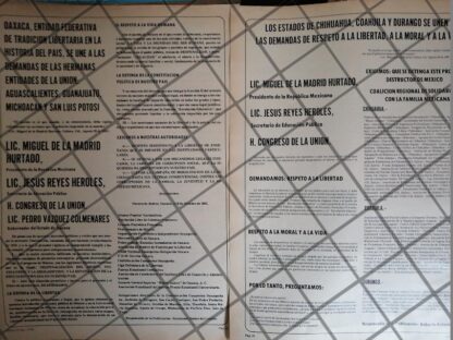 AFICHE POLITICO RETRO RENOVACION MORAL, MIGUEL DEL A MADRID 1983 - Image 3