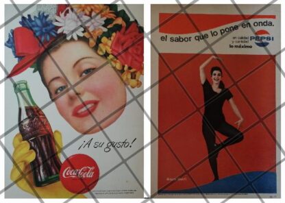 8 CARTELES ANTIGUOS REFRESCOS VARIOS AÑOS 40s-70s /318 - Image 4