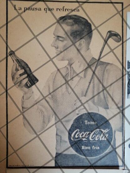 4 CARTELES ANTIGUOS REFRESCOS VARIOS AÑOS 40s-50s /315 - Image 2