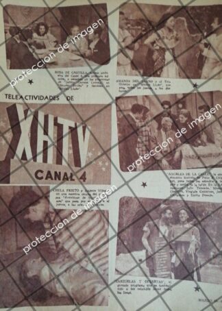 AFICHE ANTIGUO NACE LA TELEVISORA XHTV 1953