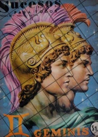 PORTADA ARTISTICA ANTIGUA DE JESUS HELGUERA 1956 GEMINIS