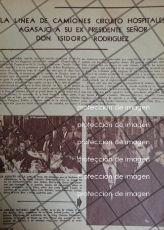 AFICHE ANTIGUO FIESTA A ISIDORO RODRIGUEZ RUIZ 1953