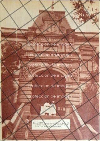 AFICHE ANTIGUO MANICOMIO DE LA CASTAÑEDA 1953