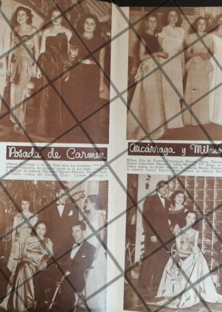 AFICHE RETRO. POSADA FAMILIA AZCARRAGA MILMO 1948