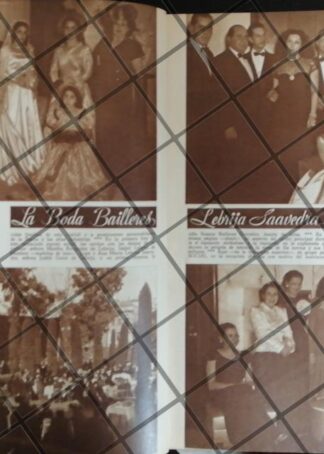AFICHE RETRO. BODA. LEBRIJA BAILLERES 1948
