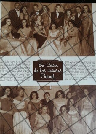 AFICHE RETRO FIESTA CASA CORRAL PALOMINO 1948