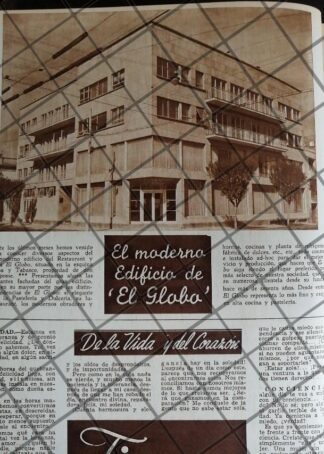 CARTEL RETRO INAUGURAN OTRA PASTELERIA EL GLOBO 1948