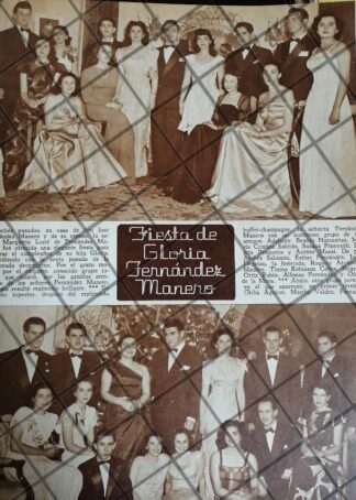 AFICHE RETRO EN CASA DE LA FAMILIA FERNANDEZ LURIE 1948