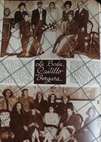AFICHE RETRO BODA. VERGARA CASTILLO 1948