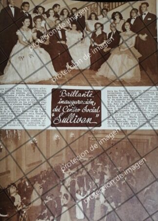 AFICHE RETRO INAUGURAN SALONES SULLIVAN 1948