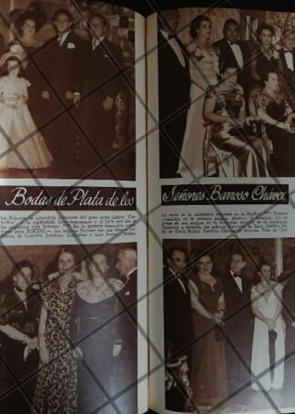 AFICHE ANTIGUO BODAS DE PLATA BARROSO CHAVEZ 1948