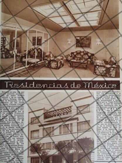 AFICHE ANTIGUO CASA DE LA FAMILIA FRANYUTTI GARCIA 1948 - Image 2