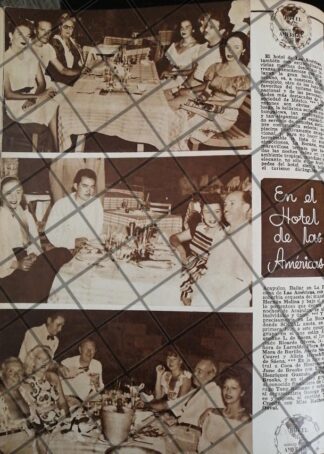 AFICHE ANTIGUO HOTEL DE LAS AMERICAS, ACAPULCO 1948