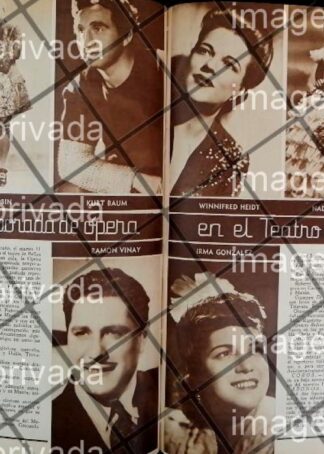 AFICHE ANTIGUO, TEMPORADA DE OPERA 1948 BELLAS ARTES