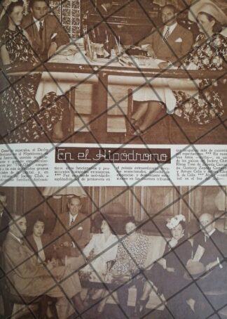 AFICHE ANTIGUO ALTA SOCIEDAD HIPODROMO DE LAS AMERICAS