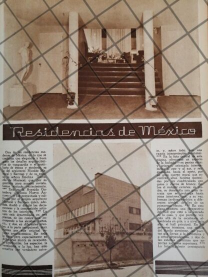 AFICHE ANTIGUO CASA DE NICOLAS MARISCAL Y BARROSO 1948 - Image 2