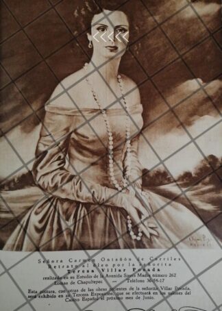 AFICHE ANTIGUO CARMEN ONTAÑON DE CARRILES