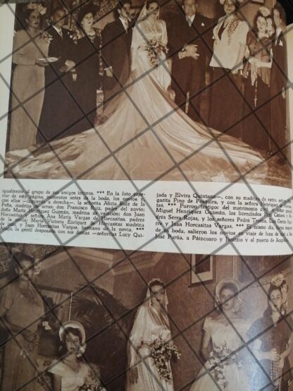 AFICHE ANTIGUO BODA. RUIZ HORCASITAS 1948 - Image 2