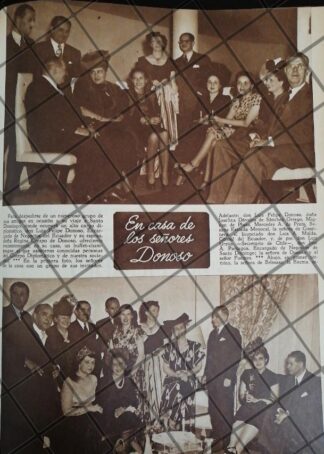 AFICHE ANTIGUO EN CASA DE LA FAMILIA DONOSO CRESPO 1948