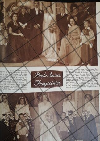 AFICHE ANTIGUO BODA. FREYSSINIER SUAREZ 1948 /2