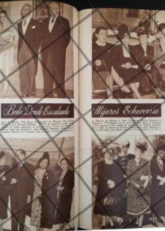 AFICHE ANTIGUO BODA. MIJARES DONDE 1948