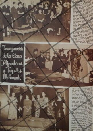 AFICHE ANTIGUO INAUGURAN ALGOMBRAS MOHAWK 1948