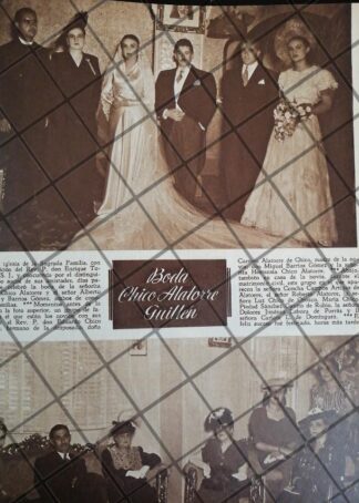 AFICHE ANTIGUO BODA. GUILLEN CHICO 1948