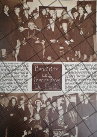 AFICHE ANTIGUO INAUGURAN FLORERIA DE ARTURO PANI 1948