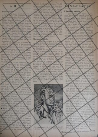 AFICHE ANTIGUO EL PINTOR FEDERICO CANTU 1946
