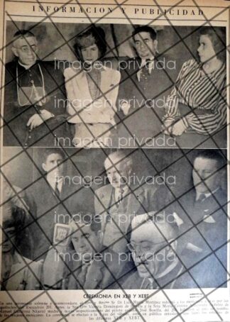 AFICHE ANTIGUO RADIO XEBT ORACION POR EL ESCUADRON 201