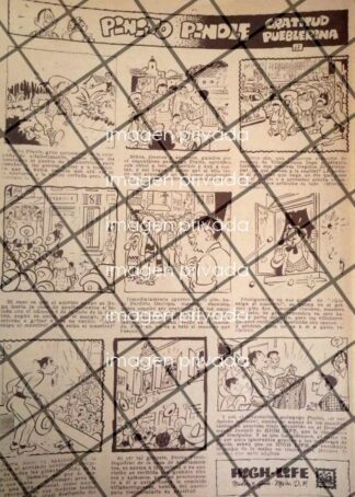 TIRA COMICA ANTIGUA PINITO PINOLE POR: GERMAN BUTZE. 1945