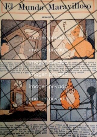 TIRA COMICA ANTIGUA. EL MUNDO MARAVILLOSO. 1945