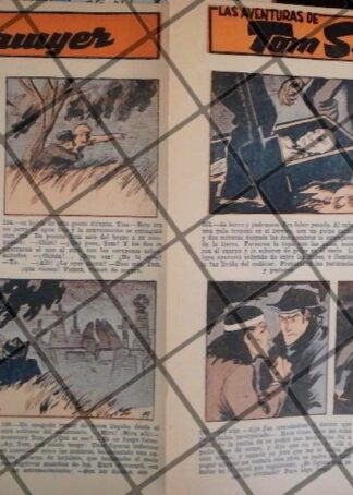 TIRA COMICA ANTIGUA. TOM SAWYER. 1944