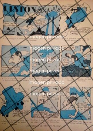 TIRA COMICA ANTIGUA. LISTON Y SOQUETE 1944 DIB. DEL GALLO -2